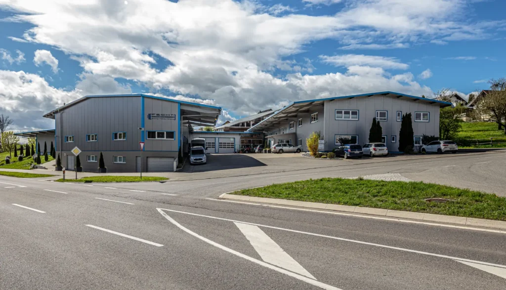 Firmengebäude von Fecht Hydraulik in Mühlingen-Schwackenreute