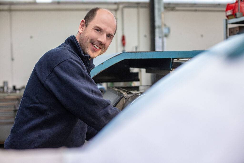 Herr Kratzer, Verkauf und Produktion bei Fecht Hydraulik