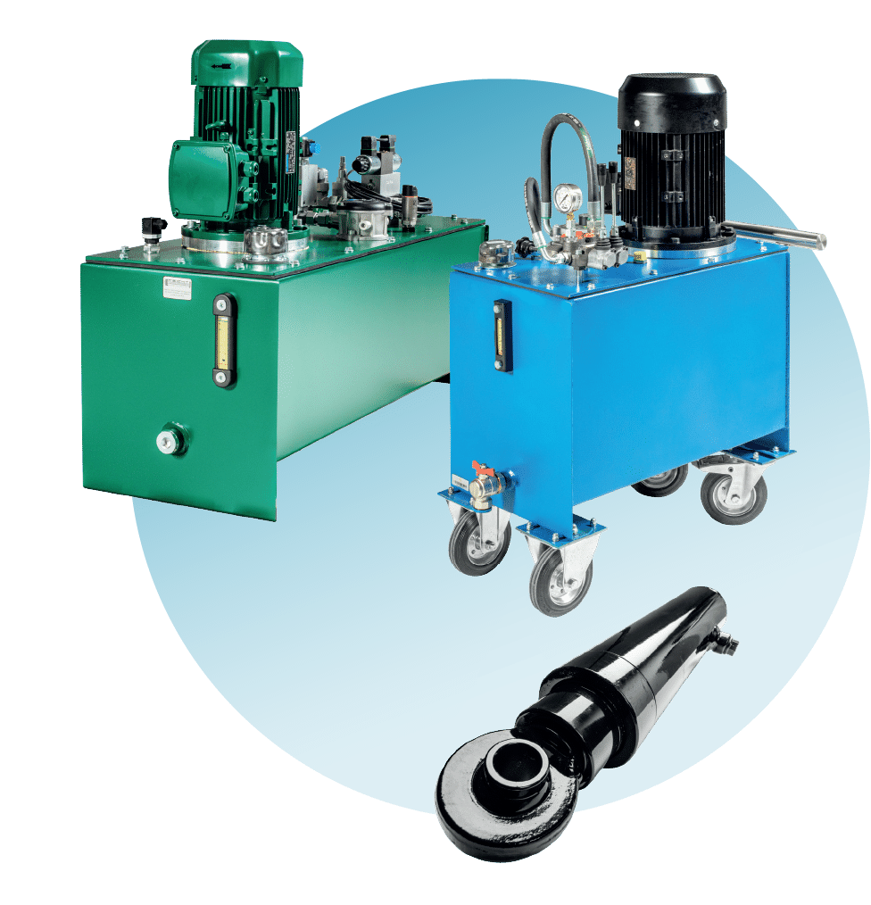 Hydraulikaggregate und Hydraulikzylinder von Fecht Hydraulik