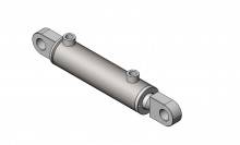 Doppelwirkender Hydraulikzylinder F03 mit beidseitigem Festauge – Fecht Hydraulik