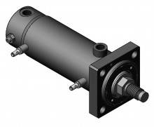 Hydraulikzylinder HZDD mit einstellbarer Endlagendämpfung (250 bar) – Fecht Hydraulik