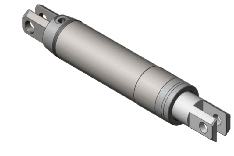 Sonderzylinder mit Gabelköpfen – Fecht Hydraulik